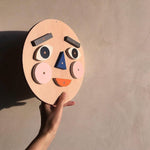 moon picnic make a face wooden toy