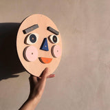 moon picnic make a face wooden toy