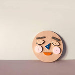 moon picnic make a face wooden toy