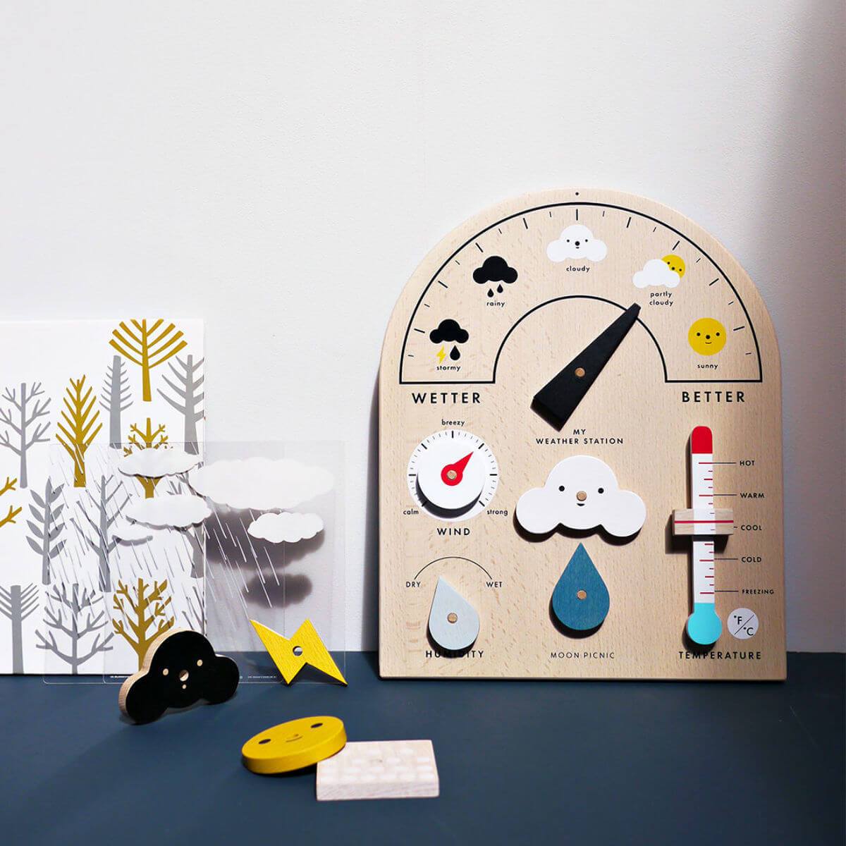 moon picnic my weather station educational toy at blue brontide