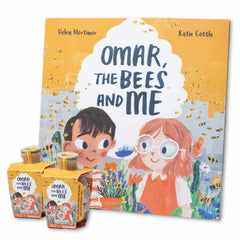 Omar, the-bees and me book seedboms children's gift set by kabloom