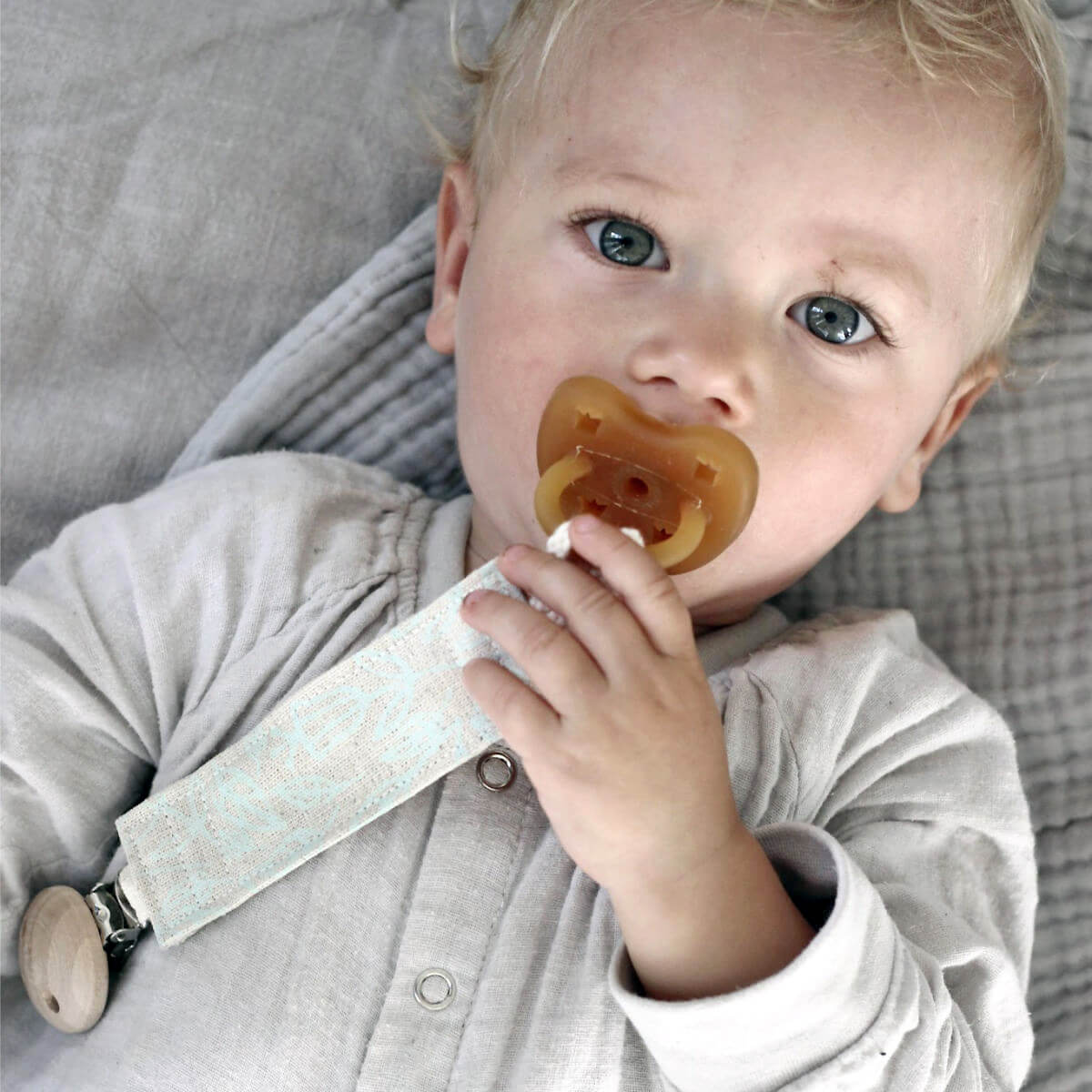organic dummy clips and pacifier clips at blue brontide uk