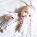 organic dummy clip, pacifier clip at blue brontide uk