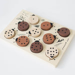 Wee Gallery wooden tray puzzle - Count to 10 Ladybirds