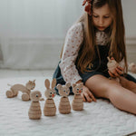 natural wooden stacking toy rabbit at blue brontide uk