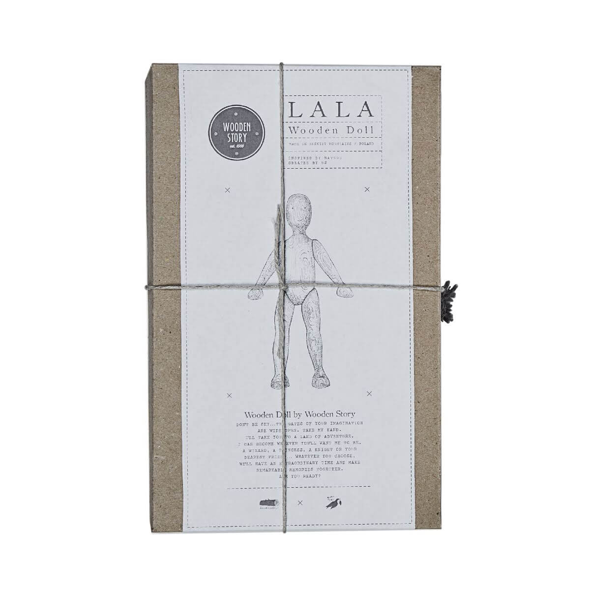 Wooden story toy lala wooden doll at blue brontide uk