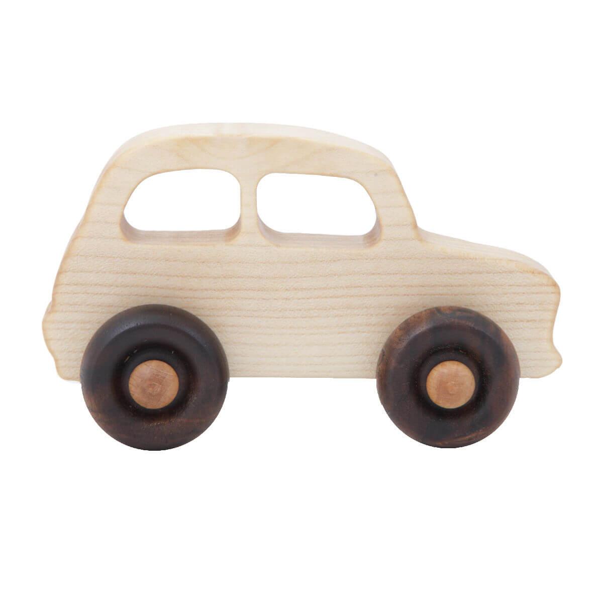wooden little french car toy by wooden story 