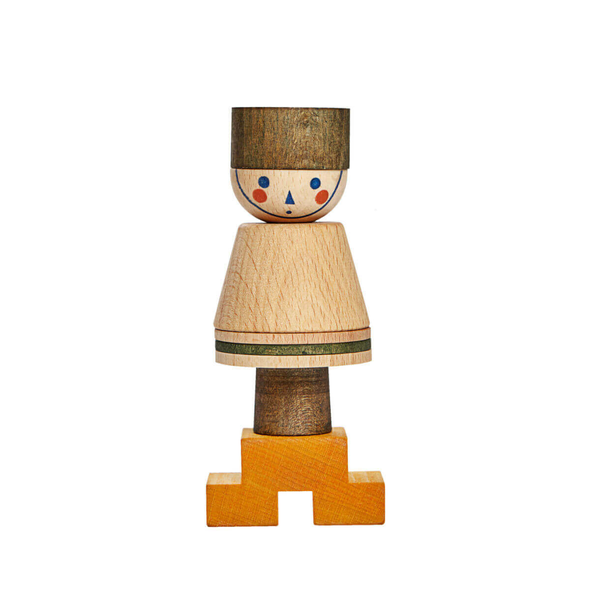 Stick Fig. No. 03 wooden stacking toy by Wooden Story