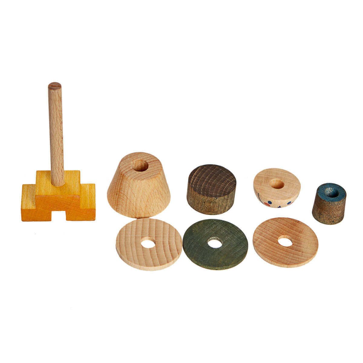 Stick Fig. No. 03 wooden stacking toy by Wooden Story