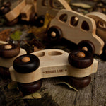 wooden english taxi car toy by wooden story 