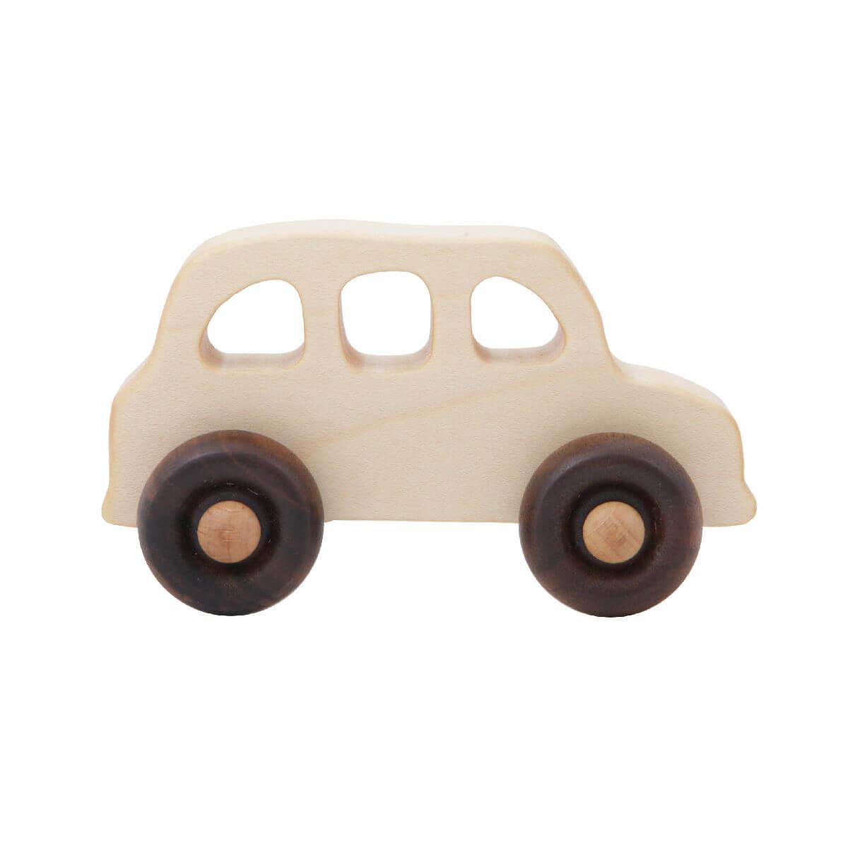 wooden english taxi car toy by wooden story 